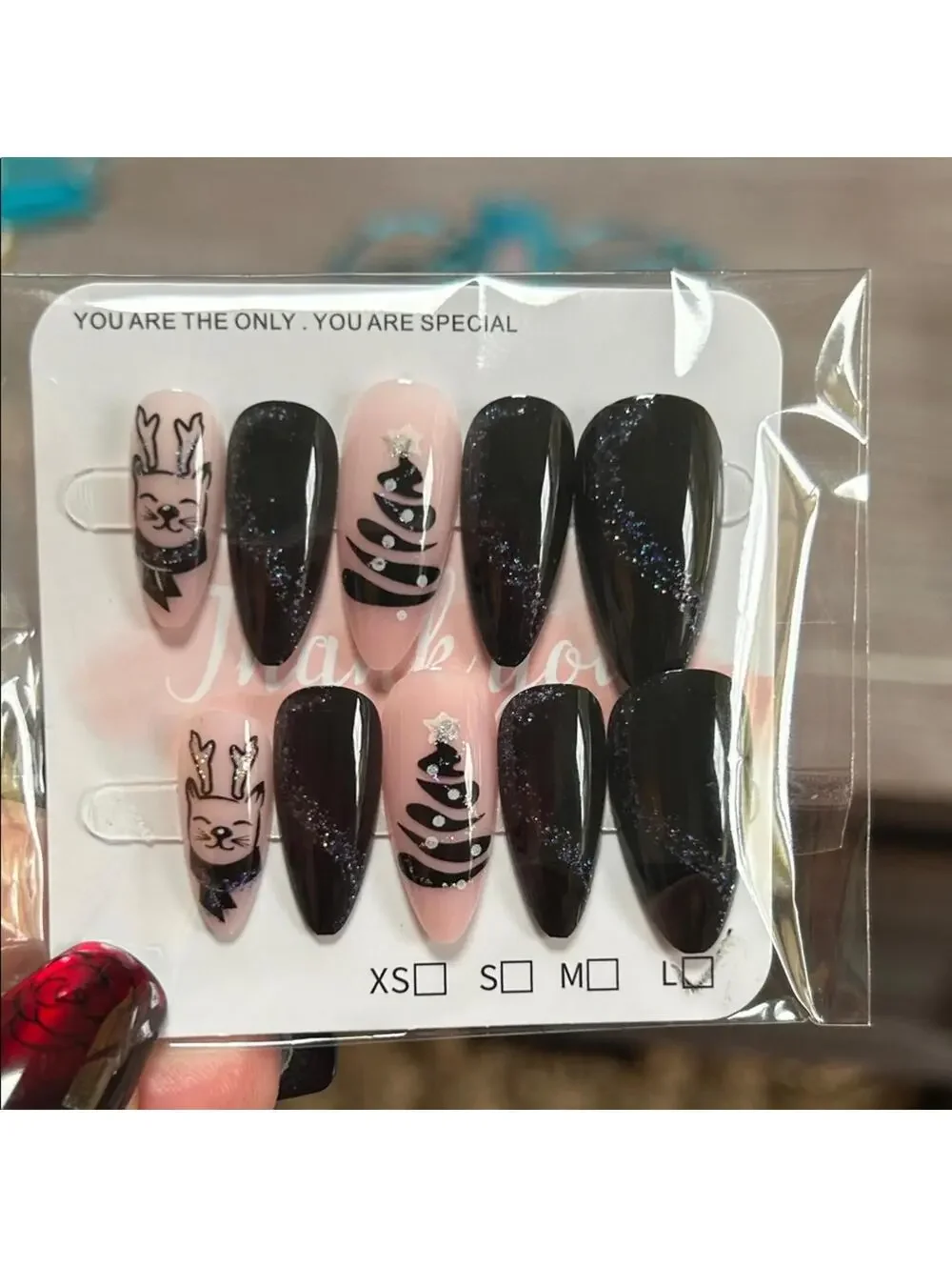 Black Holiday Nail Art Set